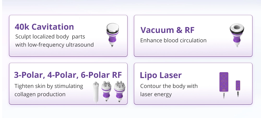 unoisetion cavitation machine 9 in 1 technology